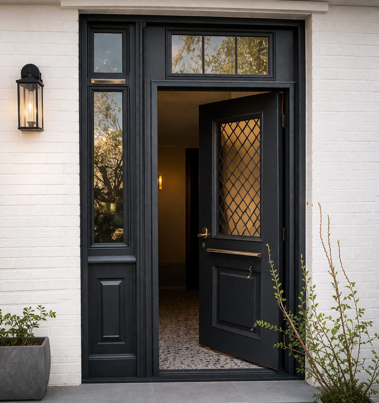 Porte semi-vitrée